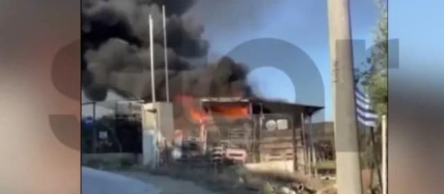 Älterer Mann aus brennendem Wohnwagen in Kavala gerettet