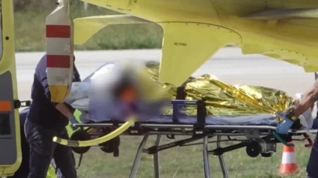 Экстренная авиационная транспортировка 37-летнего мужчины с сердечным приступом и инсультом из Кефалонии в Патры