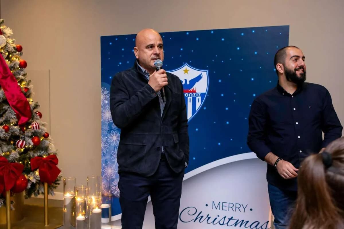 Χριστουγεννιάτικο πάρτι της Ανόρθωσης με ποδοσφαιριστές και διοίκηση