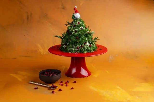 "Árbol de sabor" navideño: Impresionante dip para la mesa