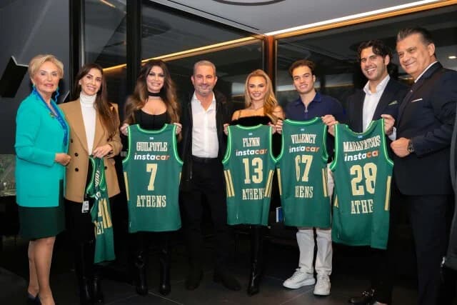 Kimberly Guilfoyle at Panathinaikos-Hapoel Game