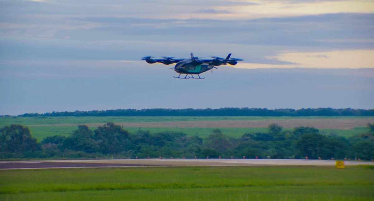 Embraer's Eve Completes First Flight of 'Flying Car' Prototype