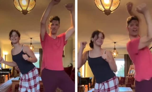 Sakis Rouvas: Tanzt mit seiner Tochter im weihnachtlichen Wohnzimmer
