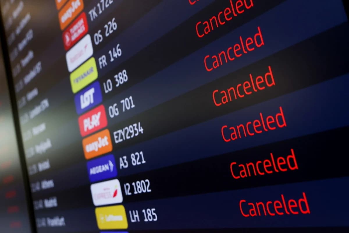 Caos en los vuelos de EE. UU.: 1364 vuelos cancelados por el mal tiempo