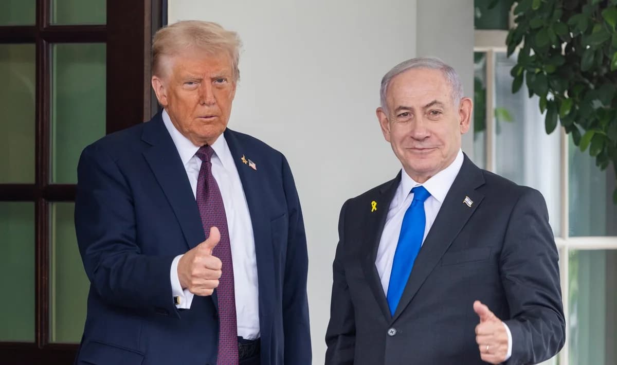 נתניהו וטראמפ דנים בהפסקת האש בעזה