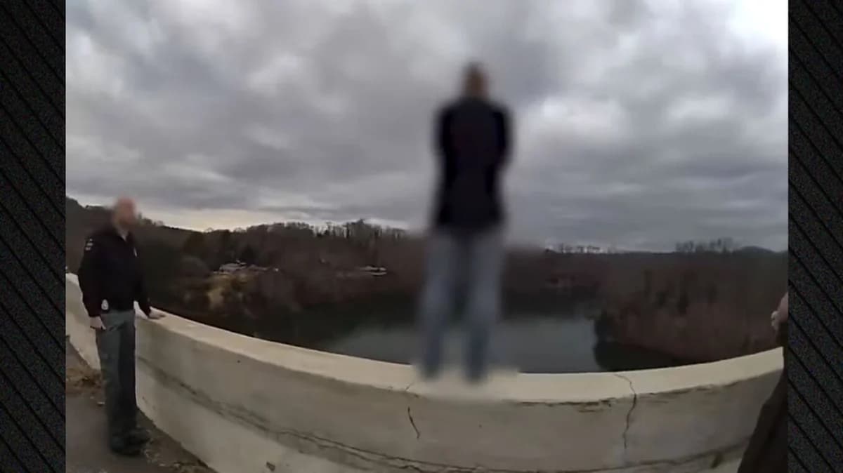 Tennessee: Polizist rettet Frau von Brücke