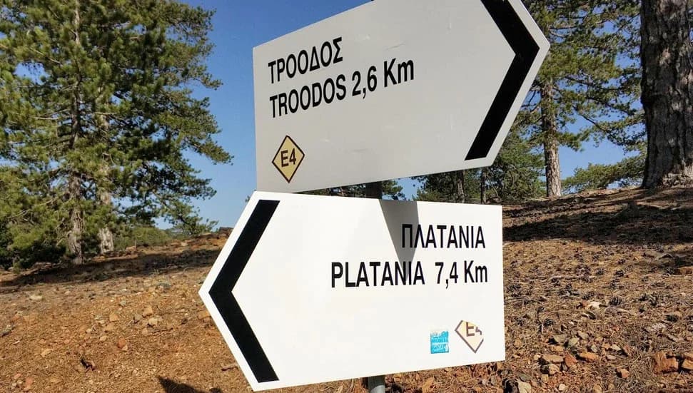 Nevada en Nochevieja: Montañas de Troodos cubiertas