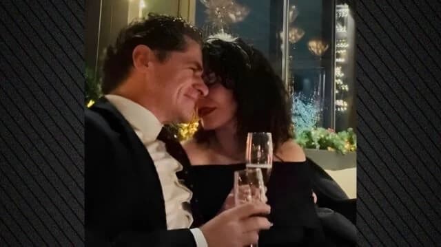 Dimitris Lalos and Marilita Lambropoulou celebrate New Year's together