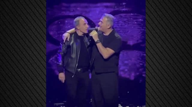 ניקוס עליאגאס ואנטוניס רמוס ביחד בערב השנה החדשה