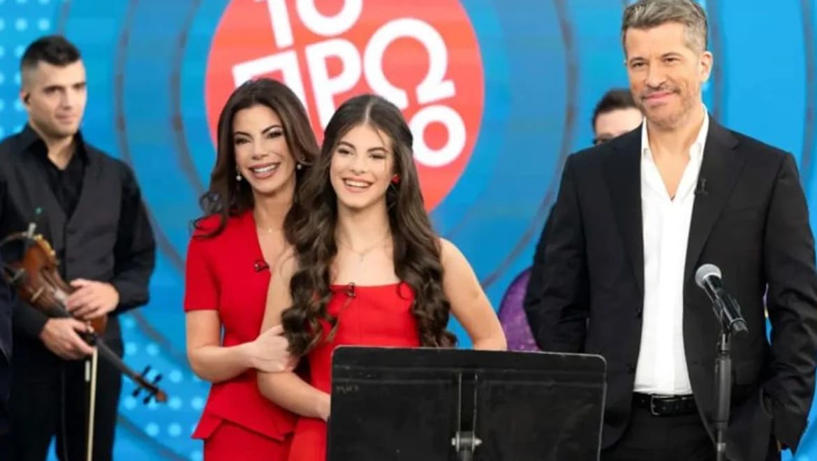 Liona Varthakouri: First TV appearance and singing performance