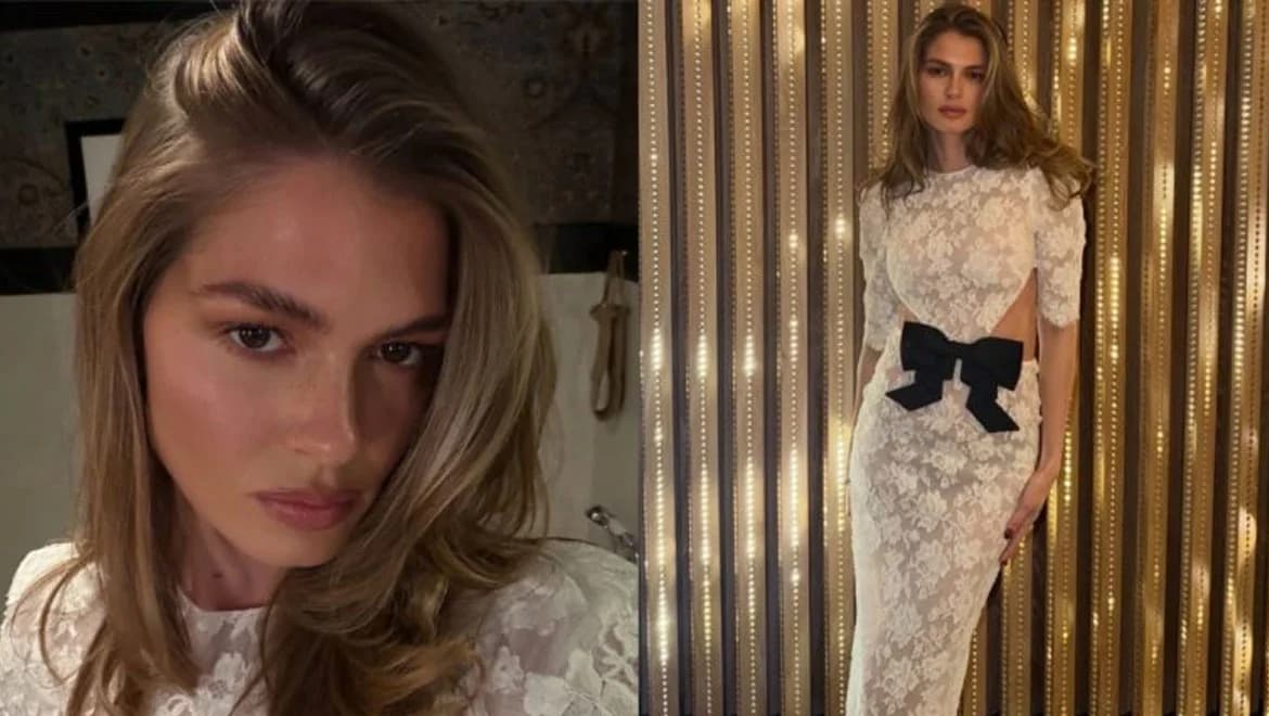 Amalia Kostopoulou: Atemberaubendes weißes Kleid für 2026