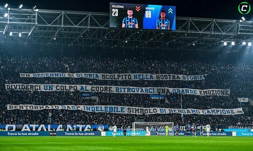 Atalanta: Touching Message to Gasperini from Bergamo Fans