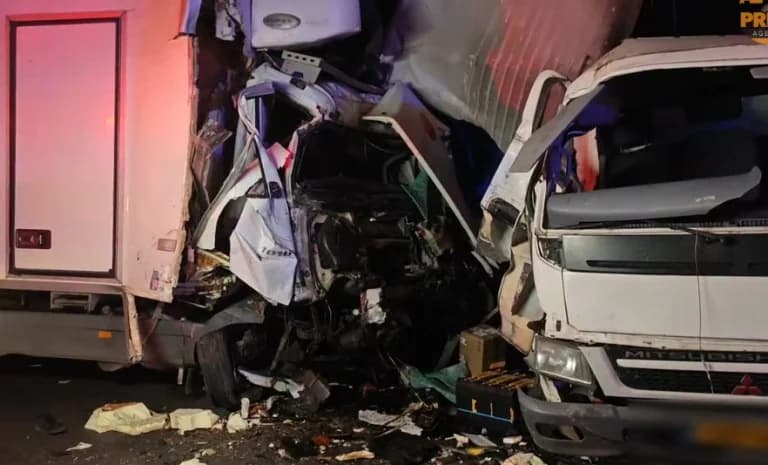 Τροχαίο στη λεωφόρο Κηφισού: Σύγκρουση φορτηγών, δύο τραυματίες