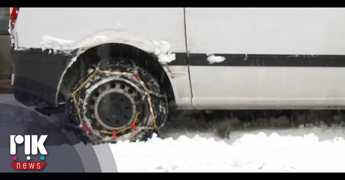 Straße Prodromos - Troodos: Nur mit Allradantrieb oder Schneeketten erreichbar