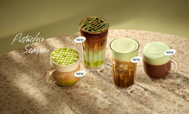 Nuevos Sabores de Invierno de Pistacho en Starbucks