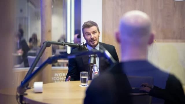 Ντέιβιντ Μπέκαμ στο Νταβός: Ερώτηση για τον Μπρούκλιν και σιωπή