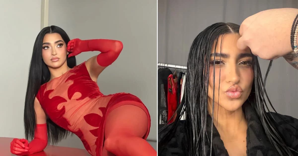 Αναστασία: Εντυπωσιακό κόκκινο φόρεμα στο Instagram