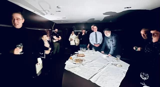 Greek Embassy in Kyiv Celebrates Vasilopita in Bomb Shelter