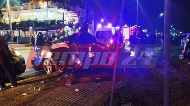 Τροχαίο στην Πάτρα: Δύο νεκροί μετά από εκτροπή οχήματος