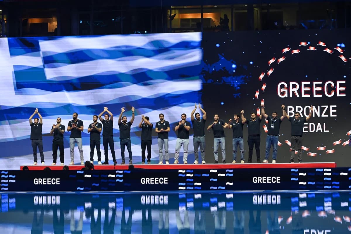Εθνική πόλο: Χάλκινο μετάλλιο στο Ευρωπαϊκό Πρωτάθλημα – Βίντεο της απονομής