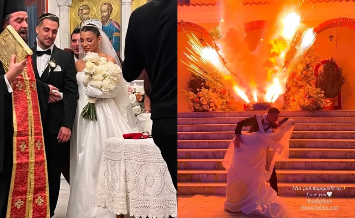 Σάκης Κατσούλης και Μαριαλένα Ρουμελιώτη παντρεύτηκαν!