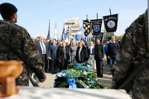 טקס זיכרון לגריוואס נערך בלימסול בנוכחות משטרתית מוגברת
