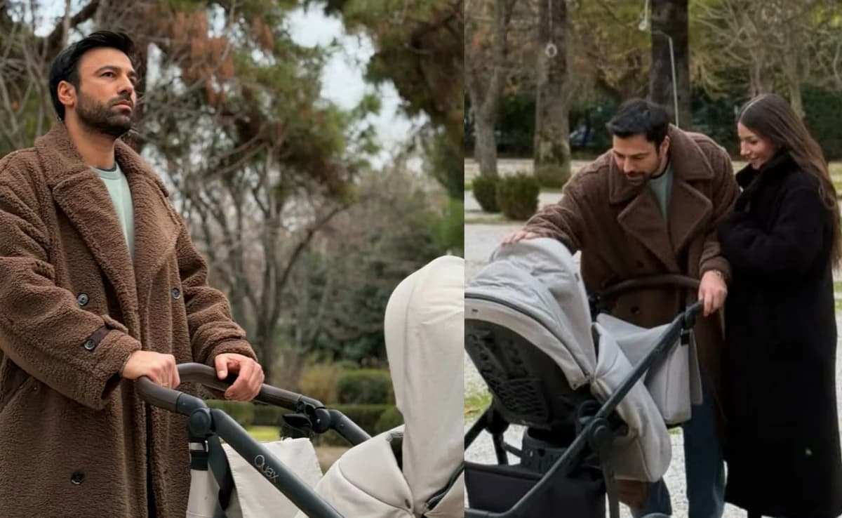 Andreas Georgiou and Simoni Christodoulou: Strolling in Athens with their daughter