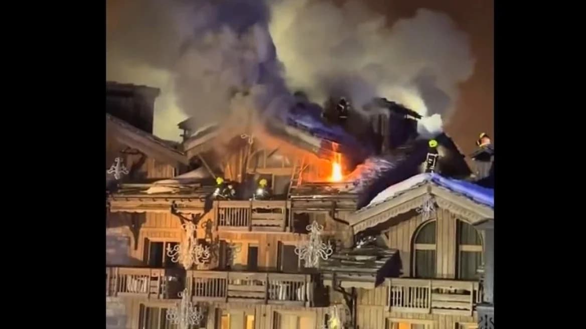 French Alps: Fire at Luxury Hotel des Grandes Alpes
