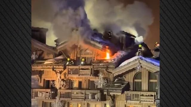 Fire at Luxury Hotel in the French Alps, Courchevel