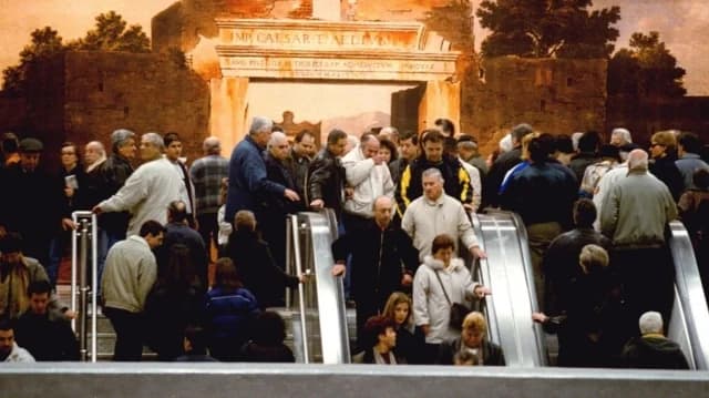26 Years Since Athens Metro Inauguration: Celebrities and Crowds