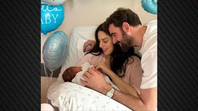 Nikos Polydoropoulos es padre por primera vez