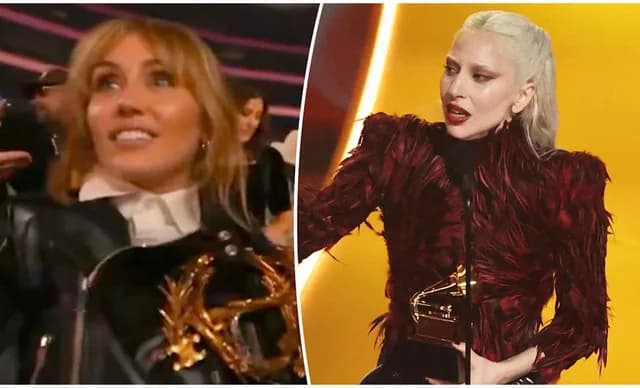 Αντιδράσεις στα Grammys για τη μη χειρονομία της Miley Cyrus προς τη Lady Gaga