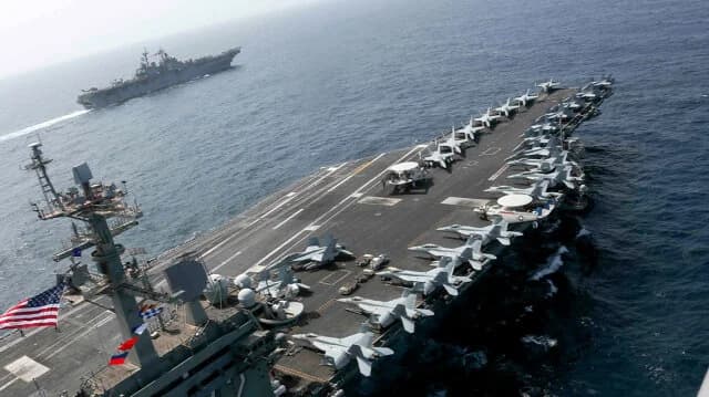 USA schießen iranische Drohne in der Nähe des Flugzeugträgers Lincoln ab