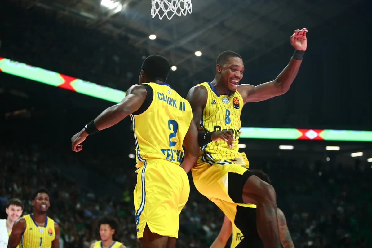 Maccabi Tel Aviv vence a Partizan con canasta sobre la bocina de Clark