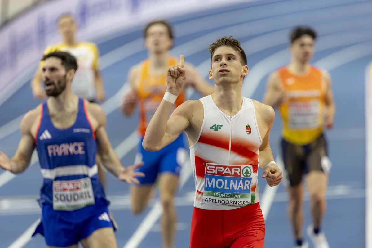 Attila Molnar rompe el récord europeo de 400 metros bajo techo