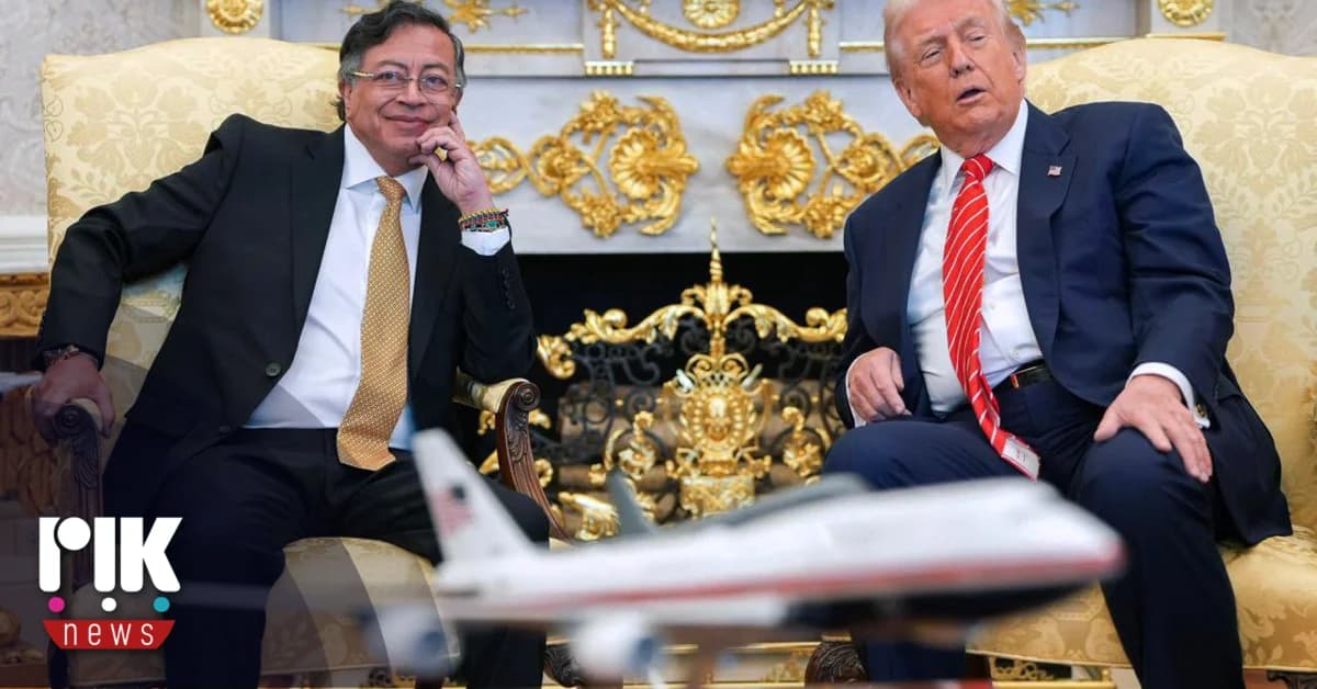 Встреча Трампа и Петро в Белом доме