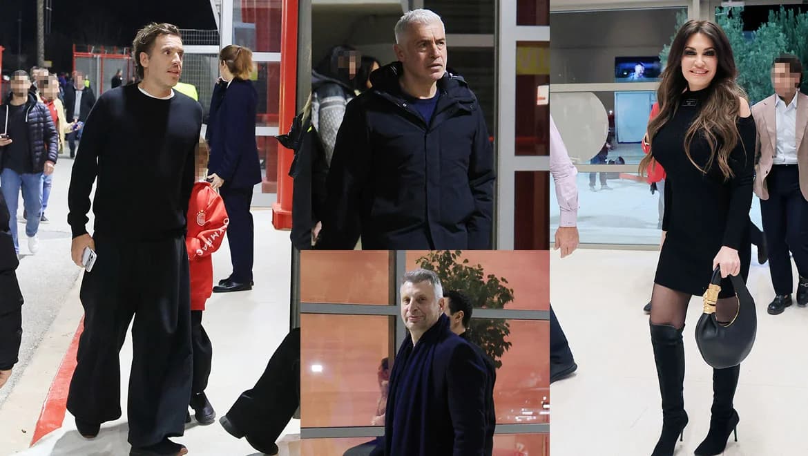 Celebrities at Karaiskakis Stadium: Olympiacos-Panathinaikos Derby