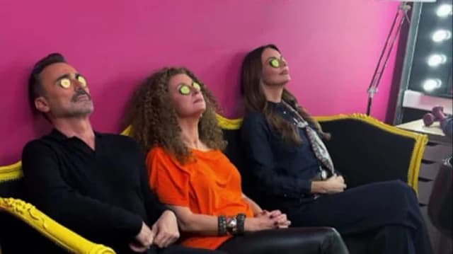 בטי מגירה, גיורגוס קפוצידיס וקטרינה ורנה: תמונה הומוריסטית לפני חצי הגמר של האירוויזיון