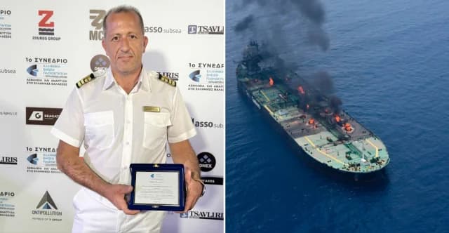 Καπετάνιος Φλουρής: Η μάχη με τις φλόγες στο δεξαμενόπλοιο «Sounio»