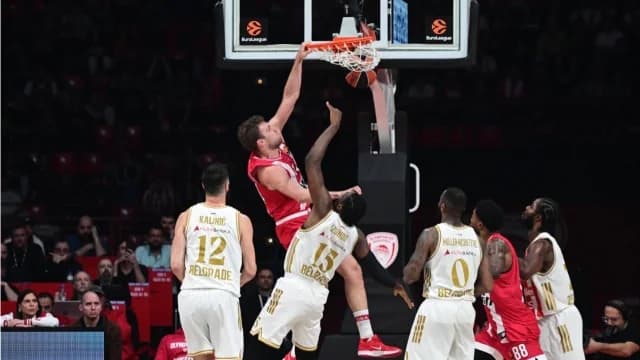Euroliga: Olympiacos se acerca al liderato, París gana en Barcelona