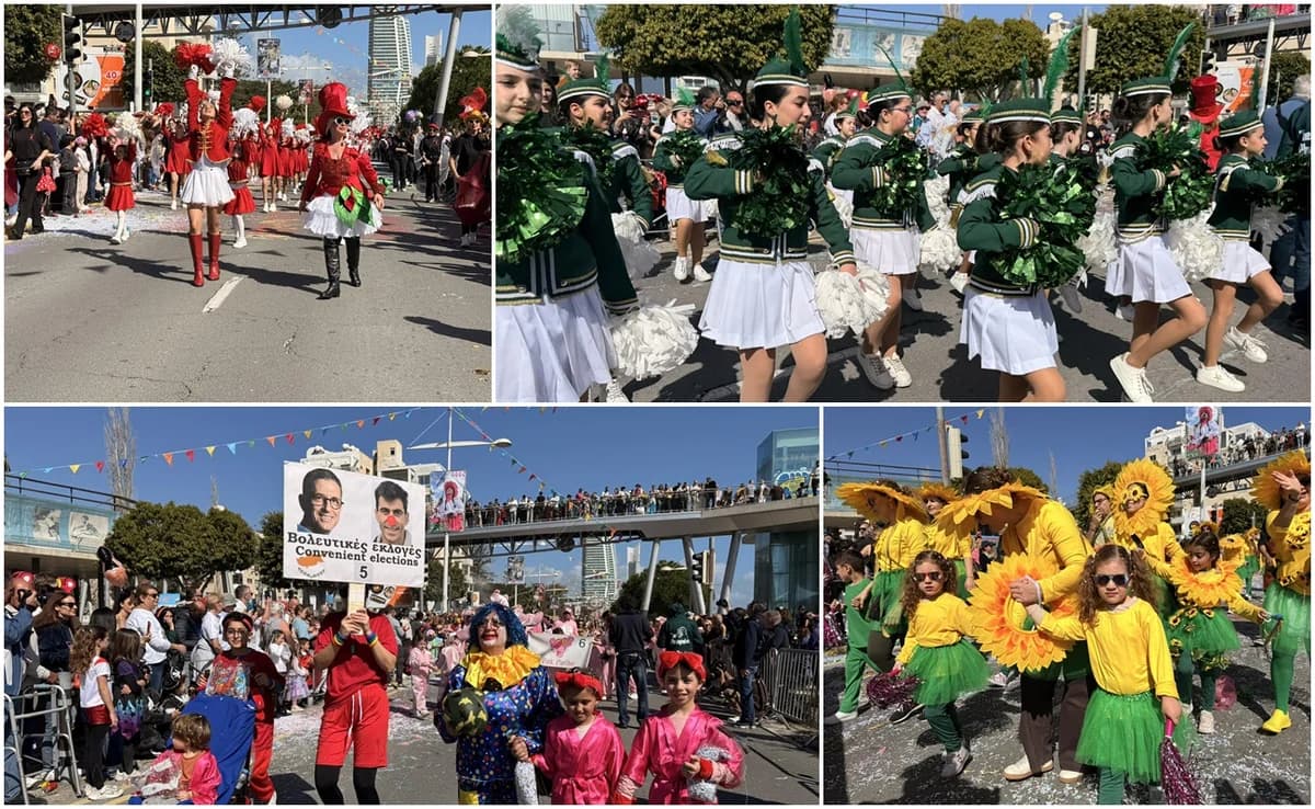 Energie und Spaß bei der Kinderkarnevalsparade in Limassol