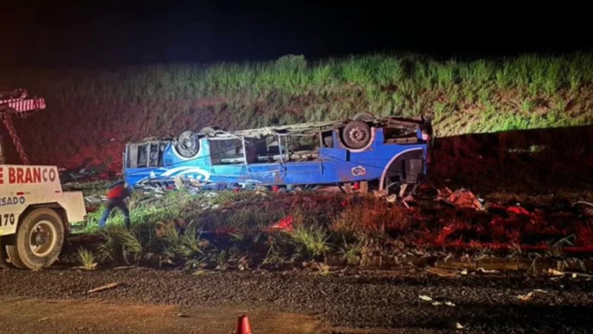 Accidente de autobús en Brasil: seis muertos, 46 heridos