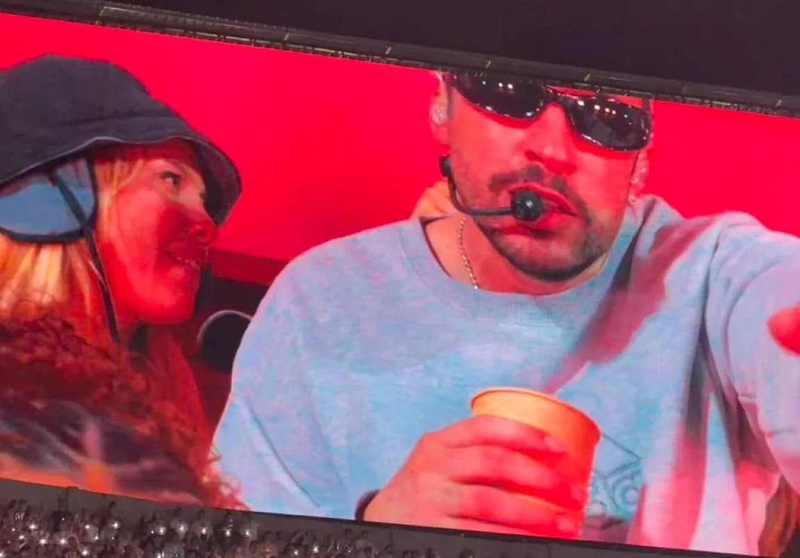 Wanda Nara y Bad Bunny juntos en el escenario: Rumores de romance