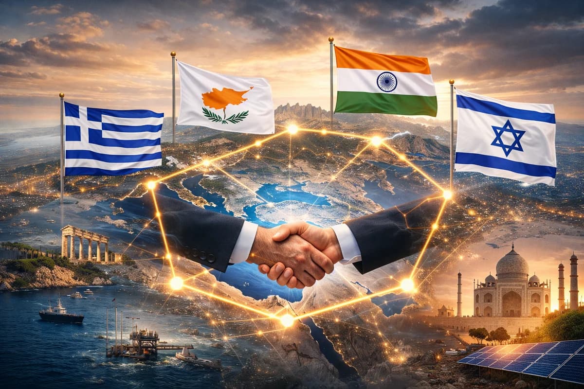 Netanyahu Announces 'Hexagon of Alliances' Plan with Cyprus, Greece, and India