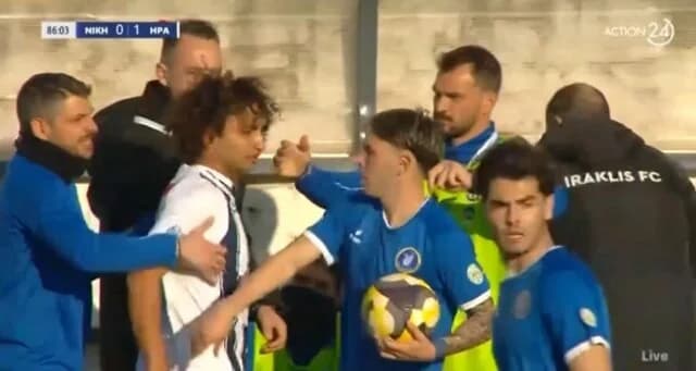 Warda Involved in Altercations with Players and Fans in Volos