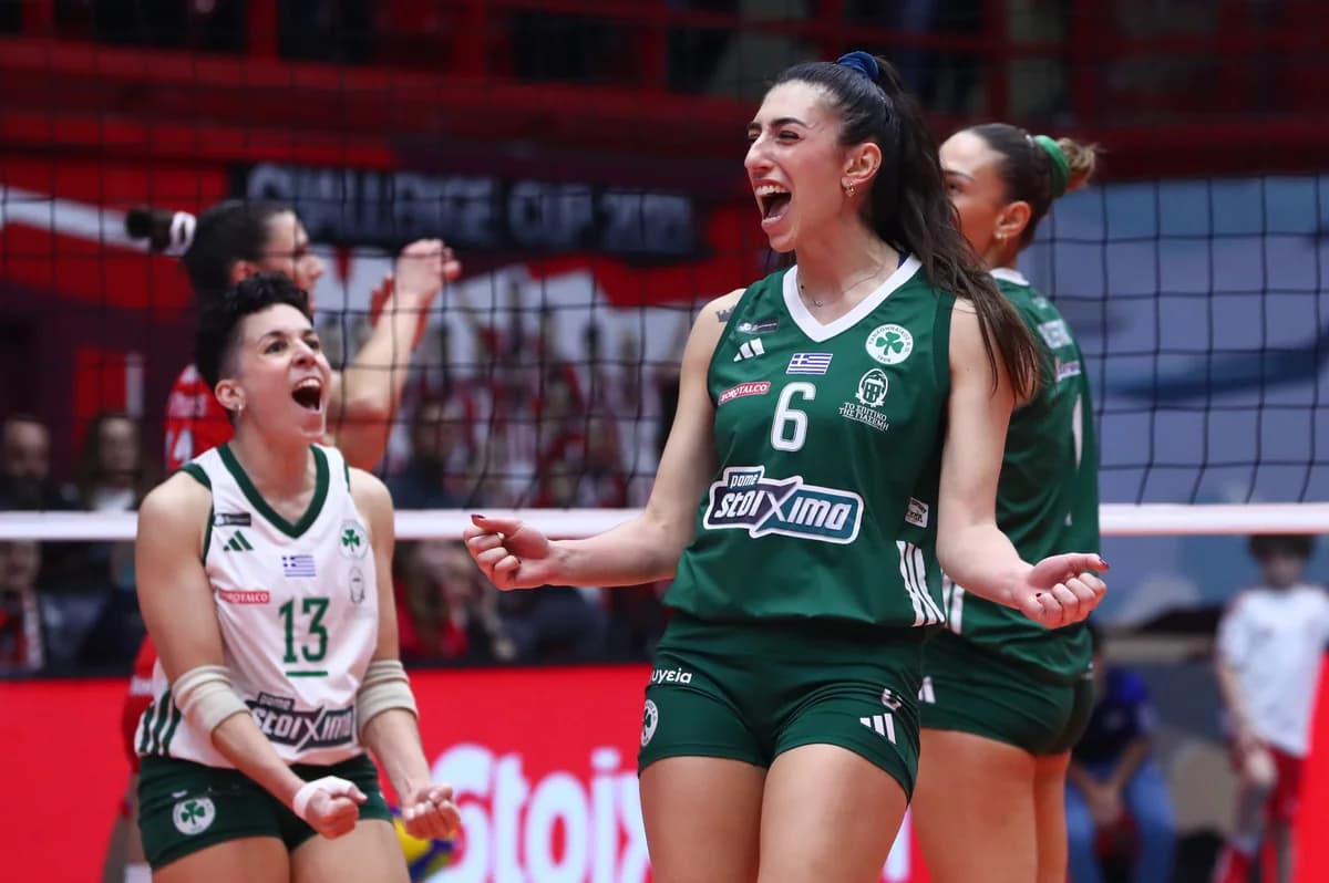 Volley League Γυναικών: Ο Παναθηναϊκός στην κορυφή παρά την ήττα από τον Ολυμπιακό
