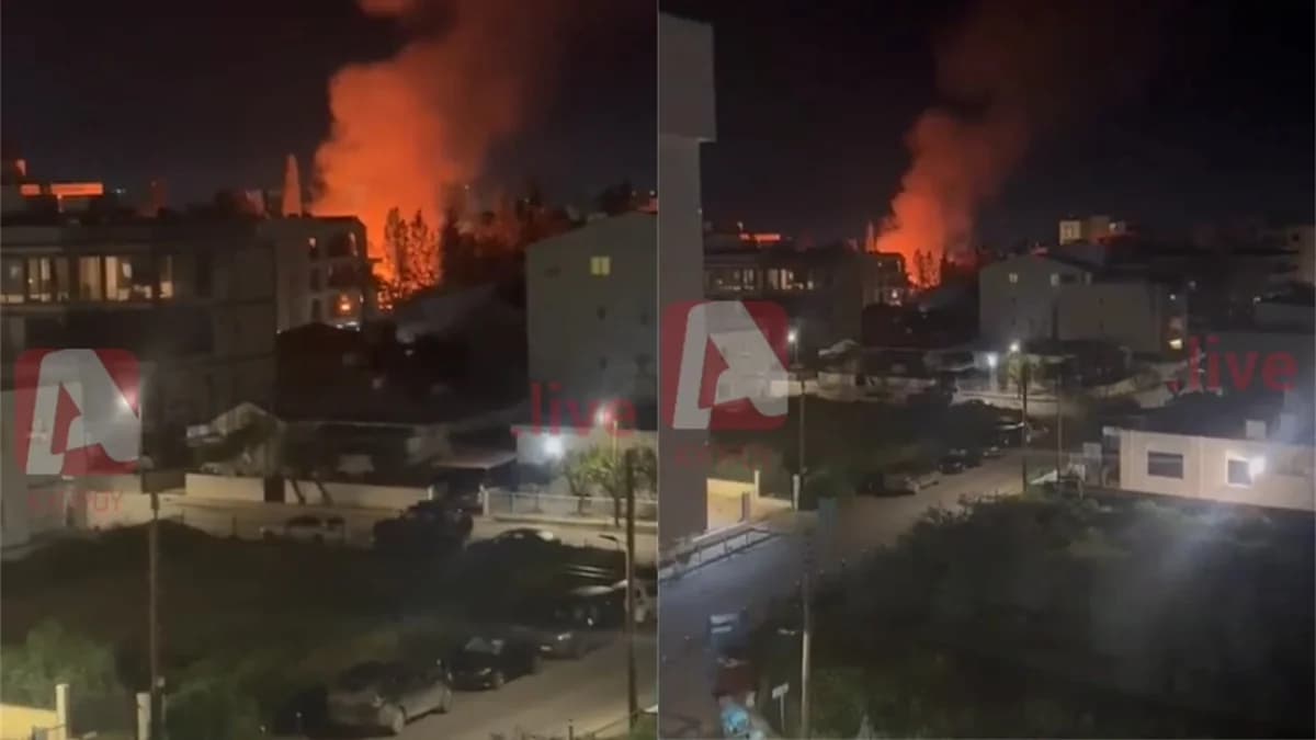 שריפה באזור מגורים במחוז ניקוסיה
