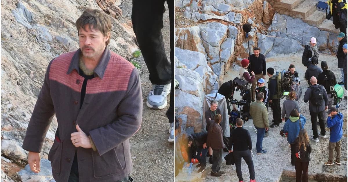 Brad Pitt: Nuevas imágenes del rodaje de «The Riders» en Hydra