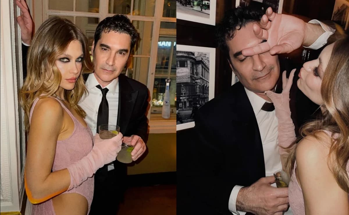 Christoforos Papakaliatis & Klelia Andriolatou 出席英国 Vogue 派对