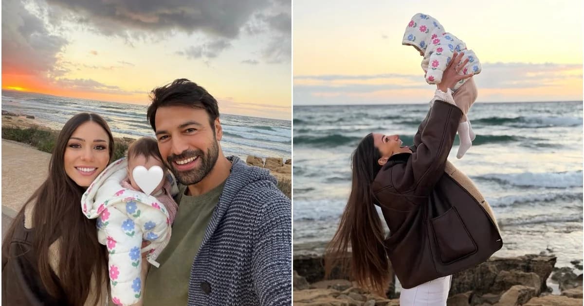 Andreas Georgiou and Simoni Christodoulou: Tender post with their daughter